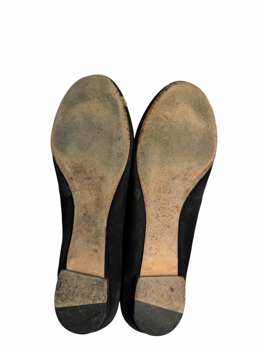 kate spade Pop Fizz ballet flats black suede leather size 6.5